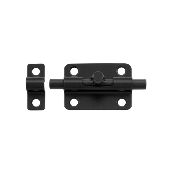 Barrel Door Bolt Paint Black, 10PK